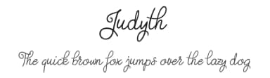 Judyth by Digital Typeface Studio — Script Handwritten Font — thumbnail 1
