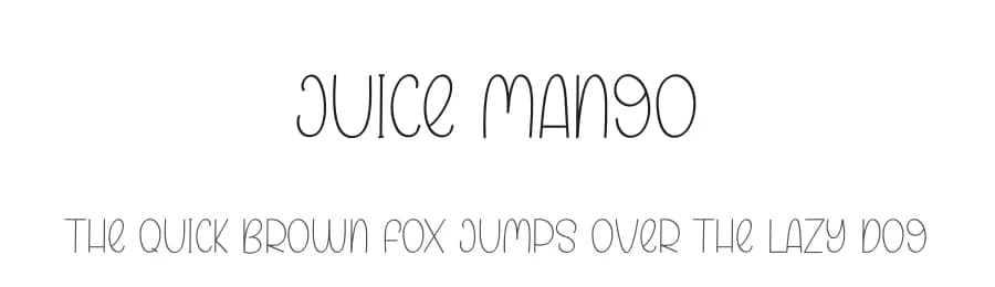 Juice Mango by Belina Studio — Script Handwritten Font