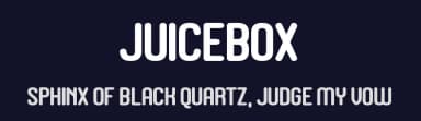 Juicebox by Chequered Ink — Sans Serif Font — thumbnail 2