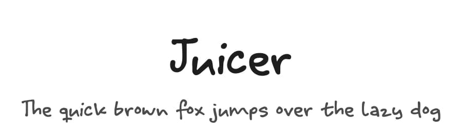 Juicer by Hanoded — Script Handwritten Font