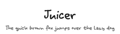 Juicer by Hanoded — Script Handwritten Font — thumbnail 1