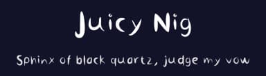 Juicy Nig by Nigdesign — Script Handwritten Font — thumbnail 2