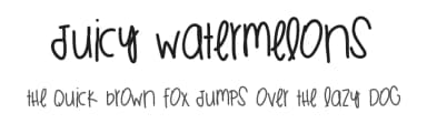 Juicy Watermelons by Des Gomez — Script Handwritten Font — thumbnail 1