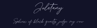 Juletany by Typebae Foundry — Script Handwritten Font — thumbnail 2