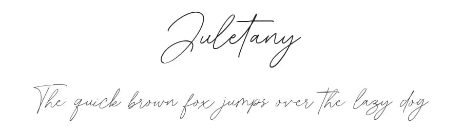 Juletany by Typebae Foundry — Script Handwritten Font
