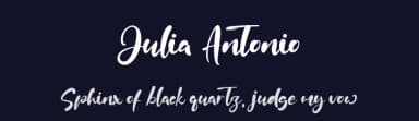 Julia Antonio by Kong Font — Script Handwritten Font — thumbnail 2
