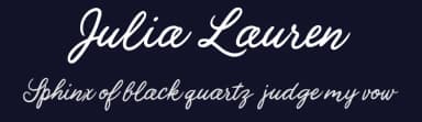 Julia Lauren by starinkbrush — Script Handwritten Font — thumbnail 2