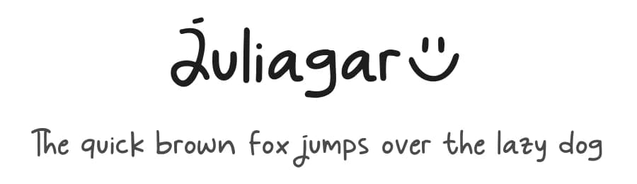 Juliagar by Khurasan — Script Handwritten Font