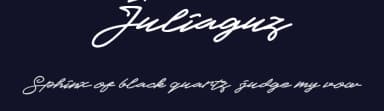 Juliaguz by Em Nazar — Script Handwritten Font — thumbnail 2