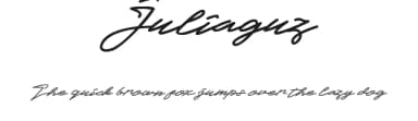 Juliaguz by Em Nazar — Script Handwritten Font — thumbnail 1