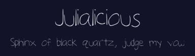 Julialicious by Julia Pond — Script Handwritten Font — thumbnail 2
