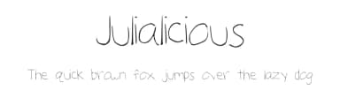 Julialicious by Julia Pond — Script Handwritten Font — thumbnail 1
