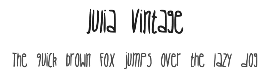 Julia Vintage by Julia Fang — Script Handwritten Font