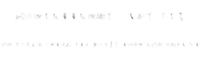 Julidoodles 3yrs big by Vaclav Krejci — Dingbats Font