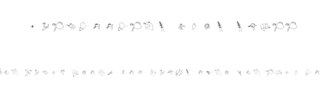 Julidoodles 3yrs small by Vaclav Krejci — Dingbats Font