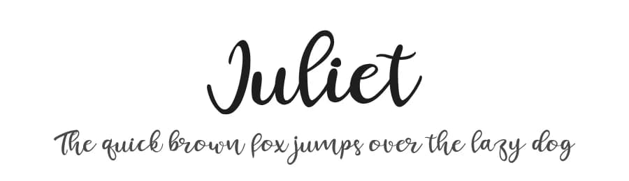 Juliet by Skiiller Studio — Script Handwritten Font