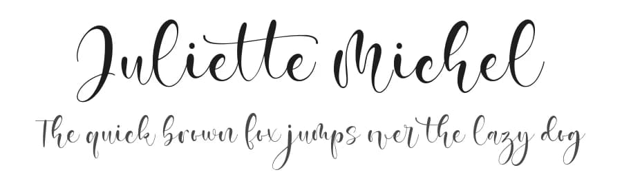 Juliette Michel by Asd Studio — Script Handwritten Font