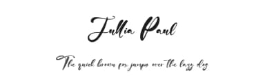 Jullia Paul by Vztype Studio — Script Handwritten Font — thumbnail 1