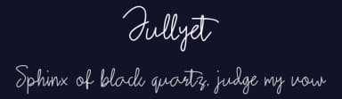 Jullyet by sapodilla type — Script Handwritten Font — thumbnail 2
