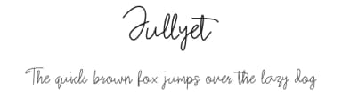 Jullyet by sapodilla type — Script Handwritten Font — thumbnail 1