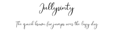 Jullysinty by Maulana Creative — Script Handwritten Font — thumbnail 1