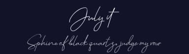 July it by Analogous Studio — Script Handwritten Font — thumbnail 2