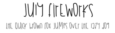 July Fireworks by Des Gomez — Script Handwritten Font — thumbnail 1