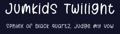 Jumkids Twilight by Qwrtype Foundry — Script Handwritten Font — thumbnail 2