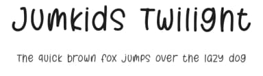 Jumkids Twilight by Qwrtype Foundry — Script Handwritten Font — thumbnail 1