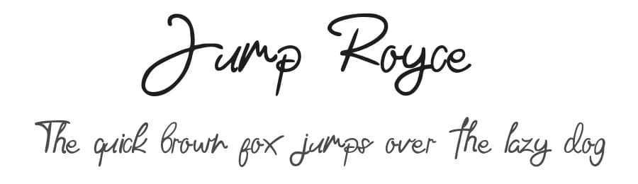 Jump Royce by Aksoro 99 — Script Handwritten Font — preview 1