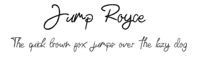 Jump Royce by Aksoro 99 — Script Handwritten Font
