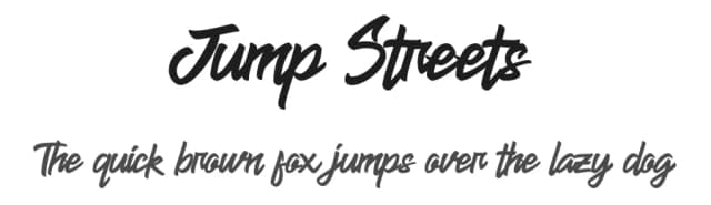 Jump Streets by Krakenbox Std — Script Handwritten Font