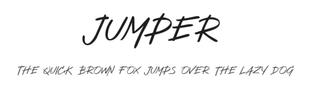 Jumper by Tigadestd — Script Handwritten Font