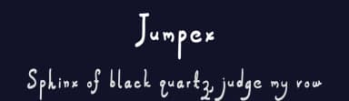Jumpex by Dasagani Ramesh — Script Handwritten Font — thumbnail 2