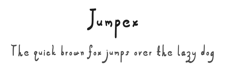 Jumpex by Dasagani Ramesh — Script Handwritten Font