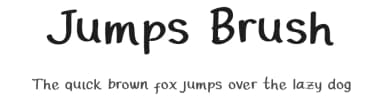 Jumps Brush by SheillaType — Script Handwritten Font — thumbnail 1