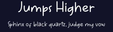Jumps Higher by ONG Type — Script Handwritten Font — thumbnail 2
