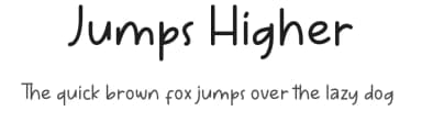 Jumps Higher by ONG Type — Script Handwritten Font — thumbnail 1