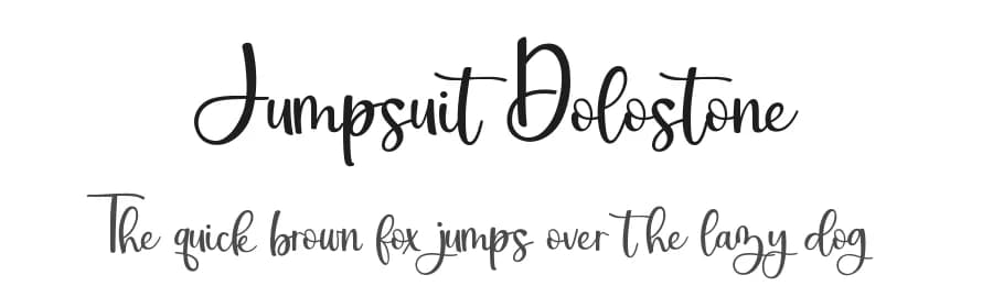 Jumpsuit Dolostone by UI Creative — Script Handwritten Font — preview 1