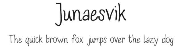 Junaesvik by Yves Michel — Script Handwritten Font