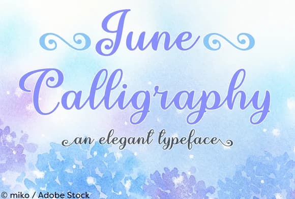 June Calligraphy Font by Misti — Script Handwritten Font