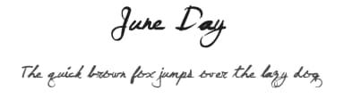 June Day by Samuel Lapointe — Script Handwritten Font — thumbnail 1