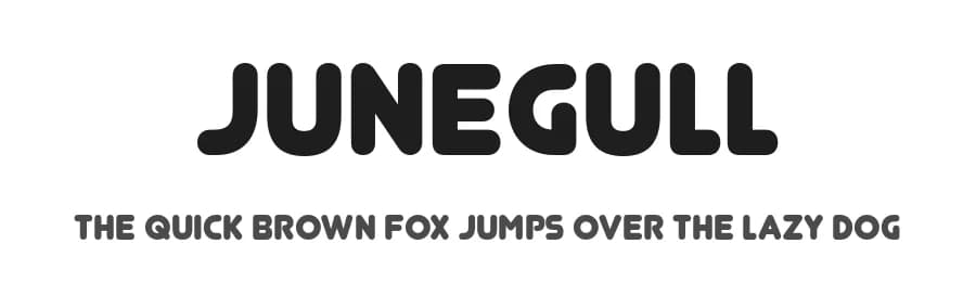 Junegull by Typodermic Fonts — Sans Serif Font