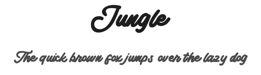 Jungle by Vunira Design — Script Handwritten Font