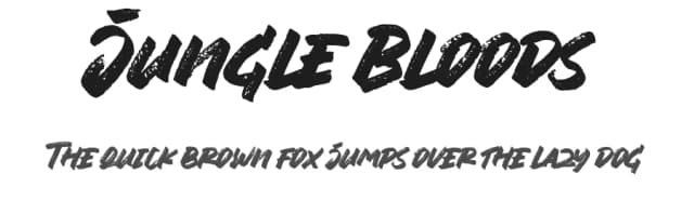 Jungle Bloods by Azetype Studio — Script Handwritten Font