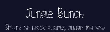 Jungle Bunch by Booga Letter — Script Handwritten Font — thumbnail 2