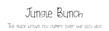 Jungle Bunch by Booga Letter — Script Handwritten Font — thumbnail 1