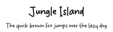 Jungle Island by MJType — Script Handwritten Font — thumbnail 1
