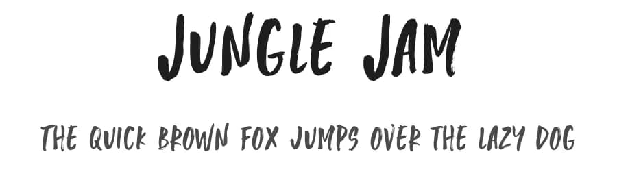Jungle Jam by BLKBK Fonts — Script Handwritten Font