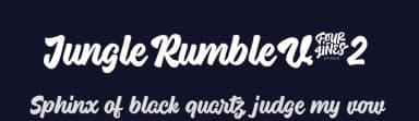 Jungle Rumble V.02 by Four Lines — Script Handwritten Font — thumbnail 2